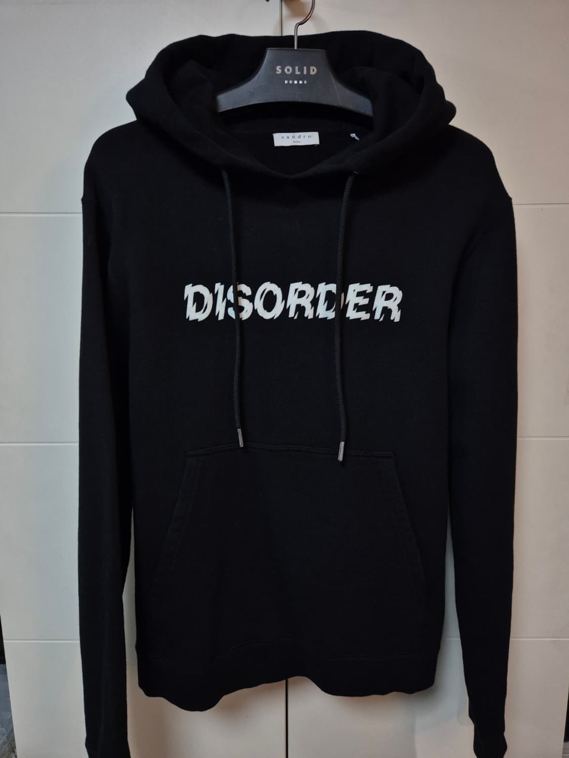 (M) 산드로옴므 disorder 블랙 후드티 상품이미지1