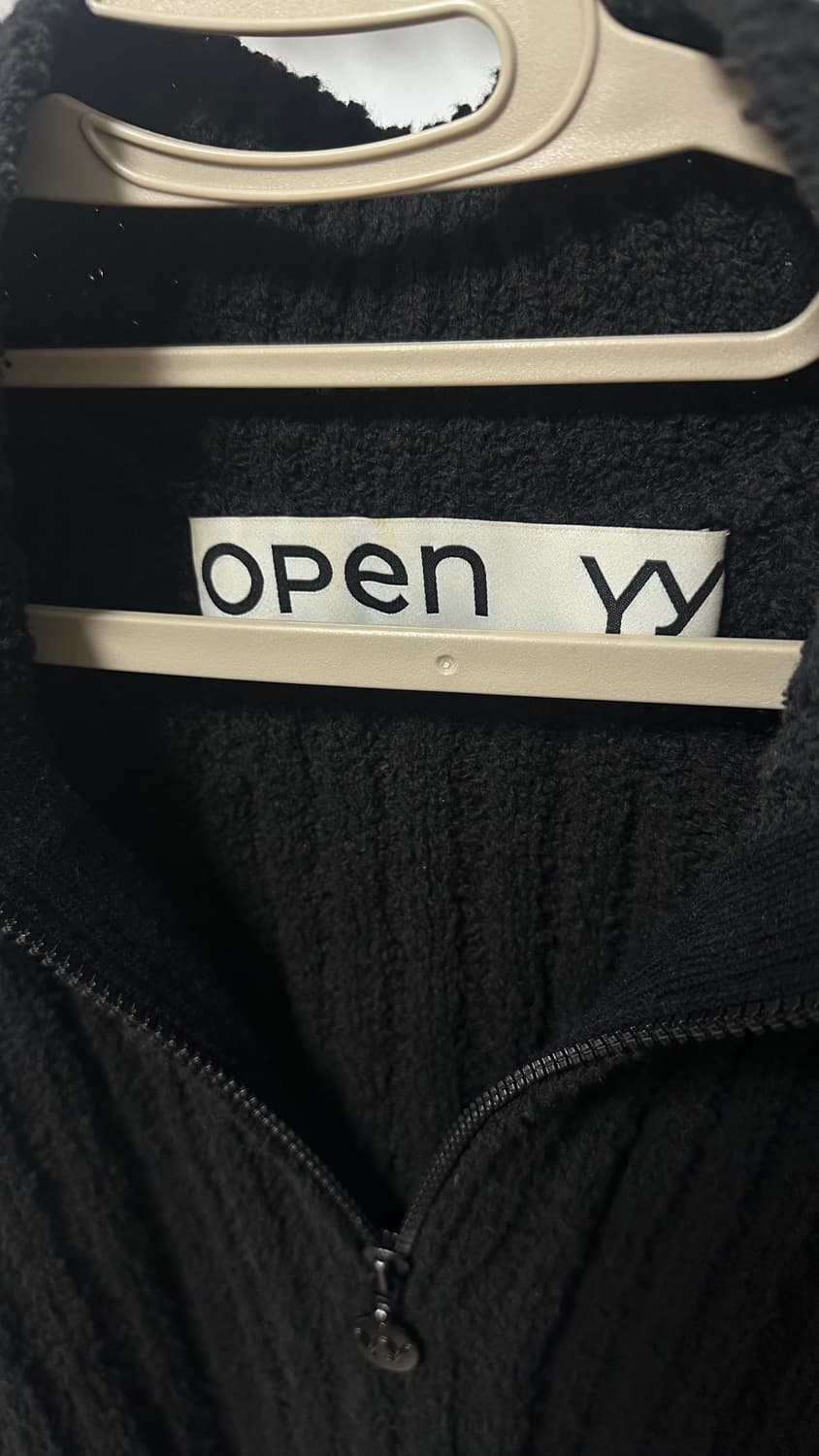 오픈와이와이 openyy 리브드 하프 풀오버 집업 (1사이즈) 상품이미지5