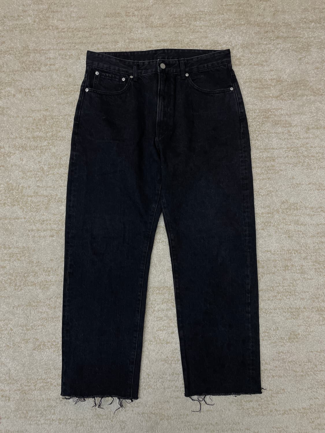 [L] 카키스 흑청 5pocket 셀비지 데님 청바지 khakis 흑청  상품이미지1