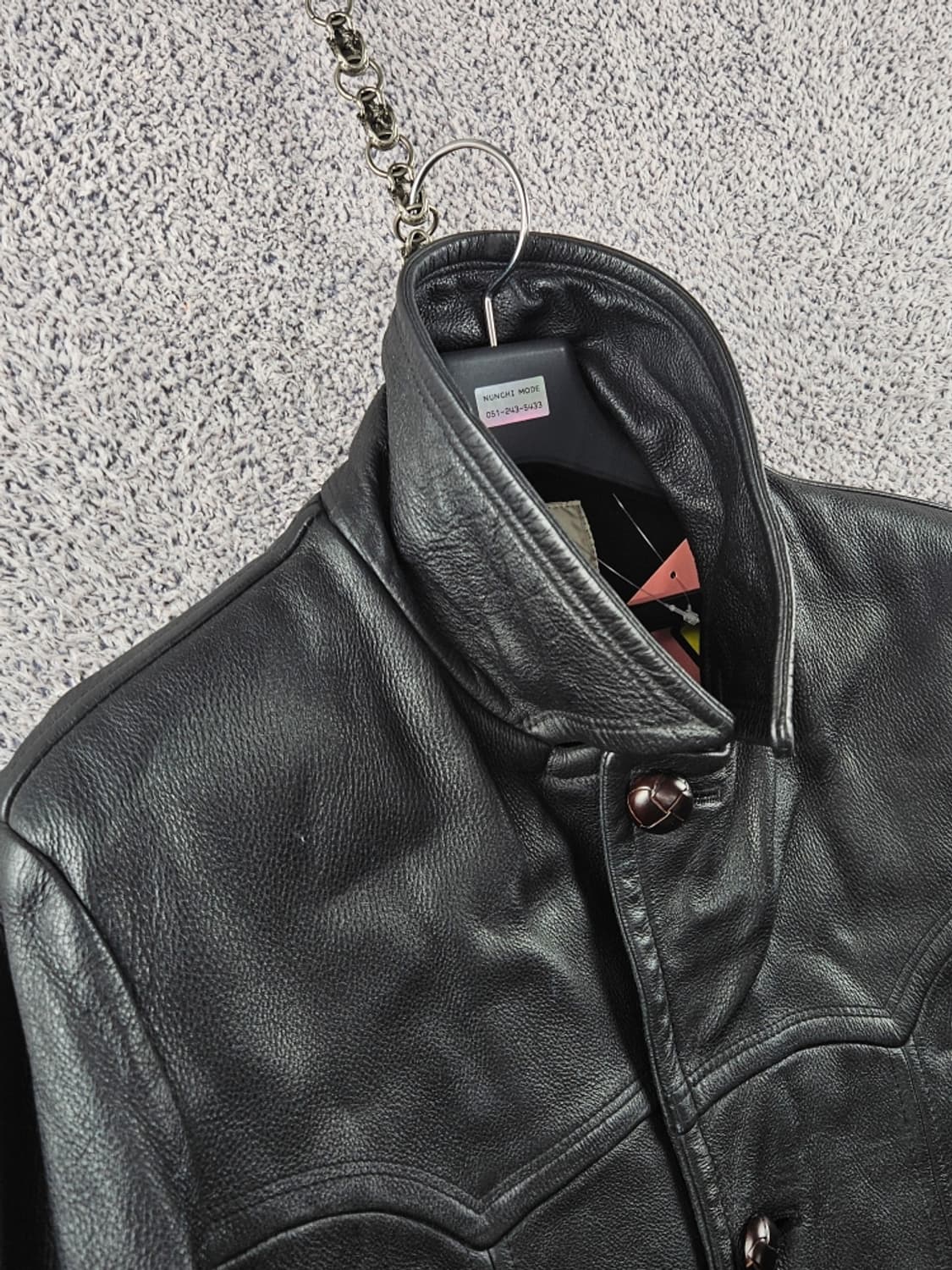 90's 리바이스 소가죽 카우레더 웨스턴 카코트 ( XL )/ 10885 상품이미지10