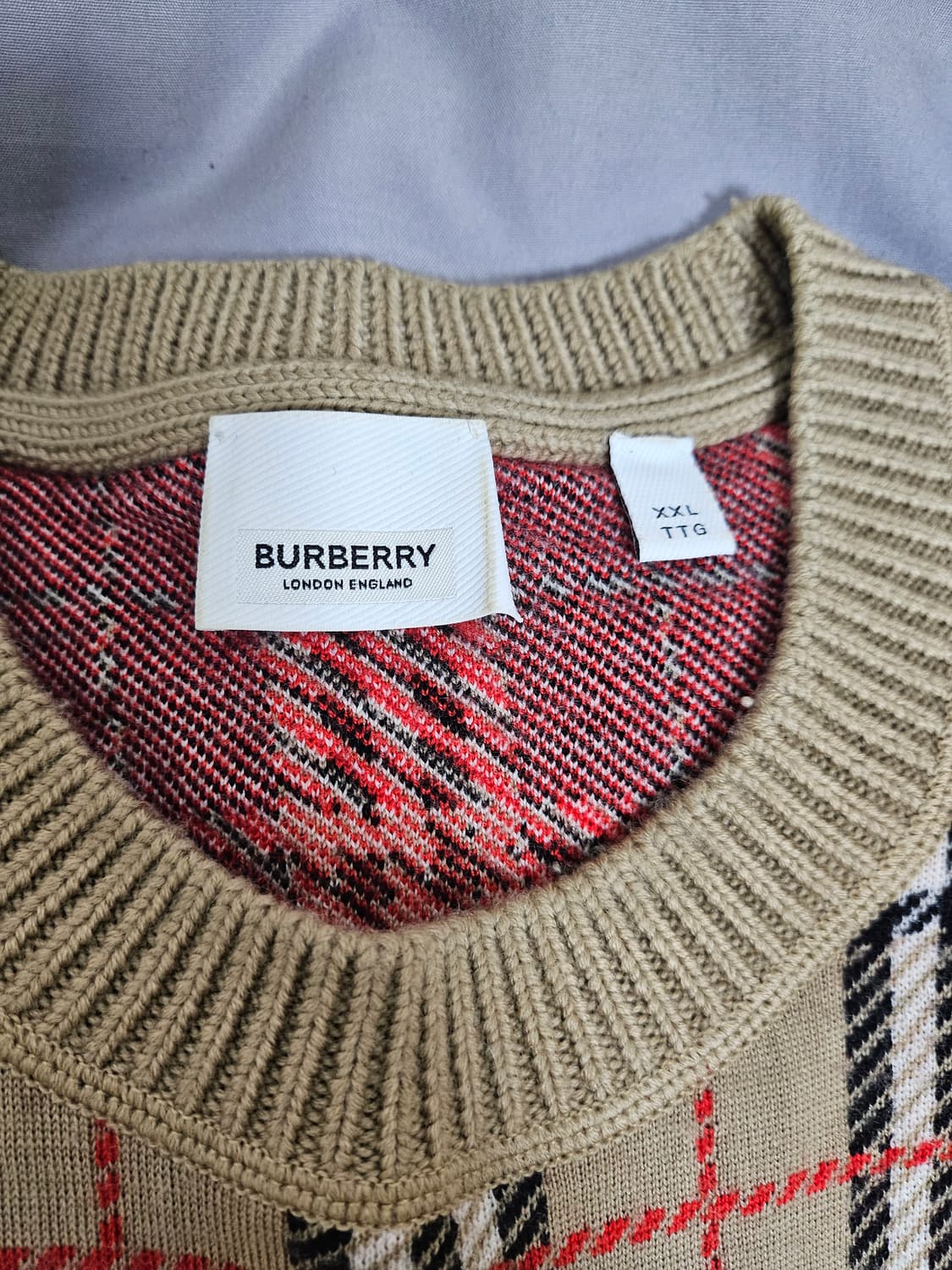 버버리 니트xxl 110사이즈 상품이미지2