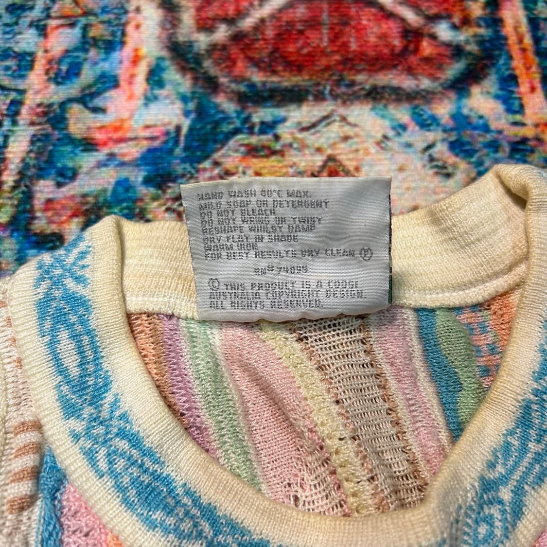 [XL] 쿠지 오스트레일리아 멀티컬러 케이블 니트 상품이미지6