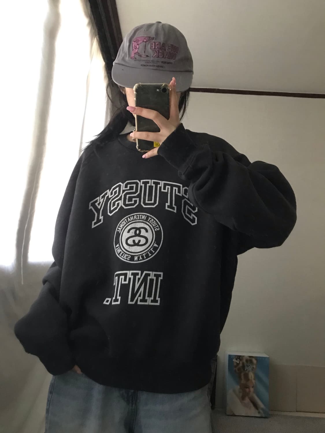 스투시 빅로고 맨투맨 상품이미지1