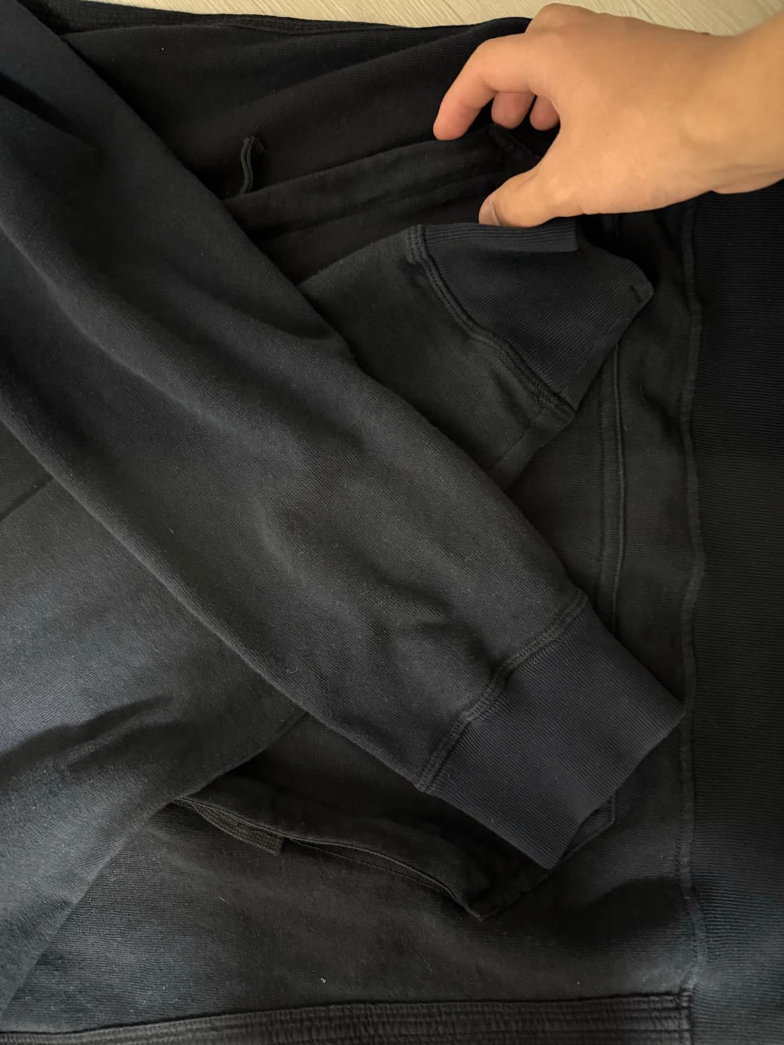 스톤아일랜드 포켓집업 후드 블랙 L 상품이미지3