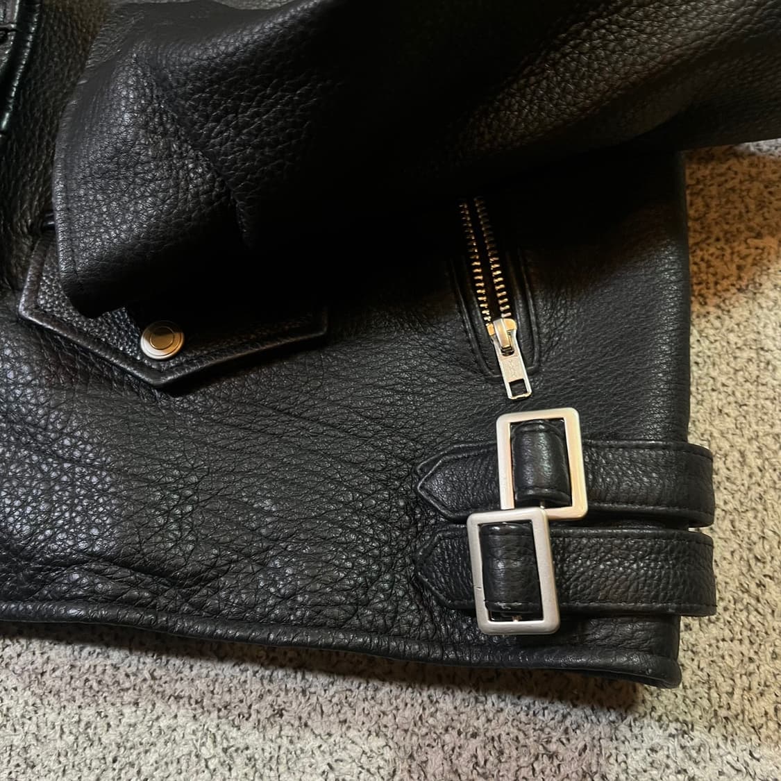 비바스튜디오 리얼레더 라이더 자켓 상품이미지3