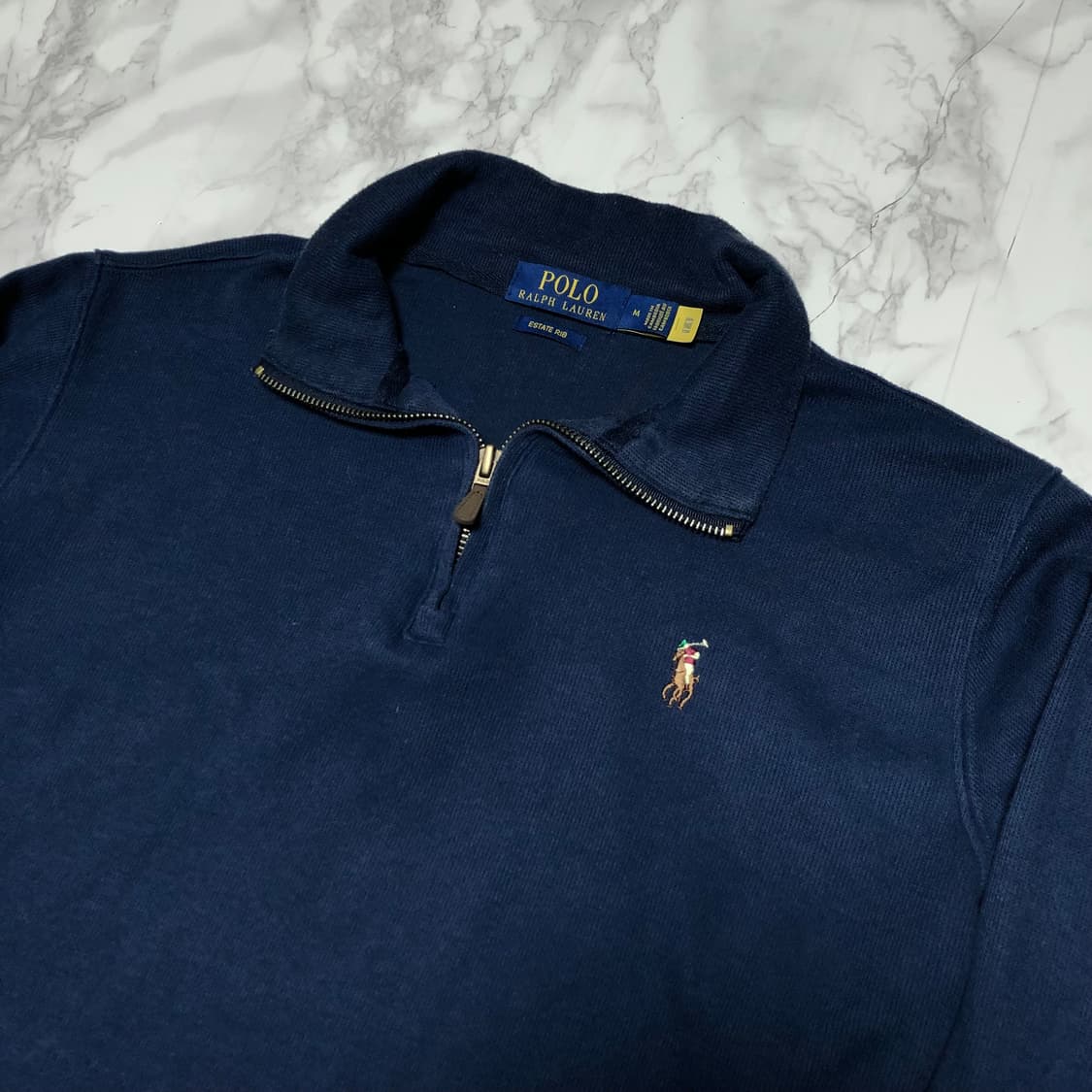 폴로 랄프로렌 반집업 니트 거의새거 여성용 상품이미지2