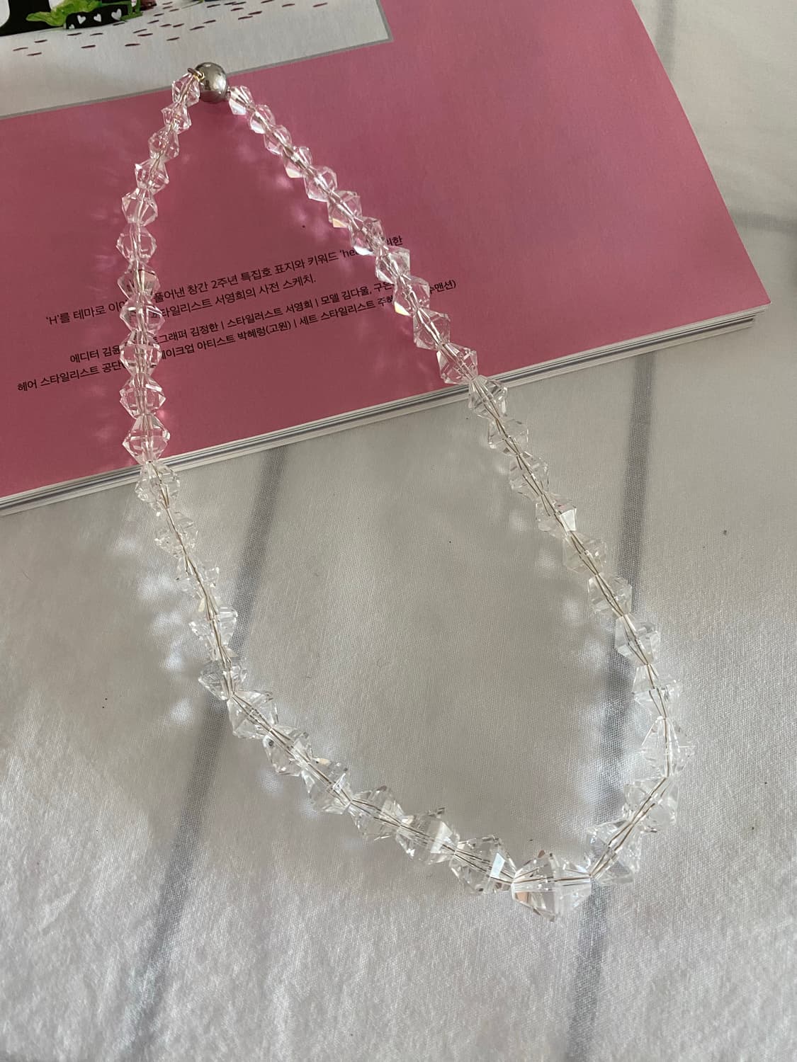 빈티지 크리스탈 비즈 목걸이 상품이미지3