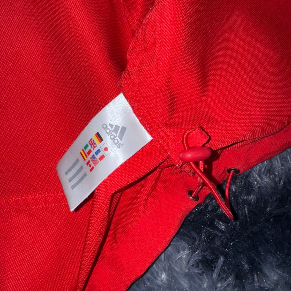 투티/ 0106 아디다스 콜라보 트랙 져지 바람막이 집업 레드 스포츠 상품이미지8