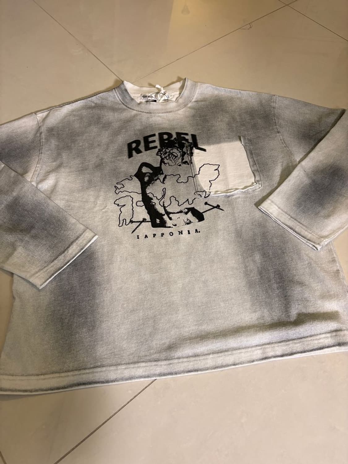 PRINT L/S TEE 더티 프린트 긴팔 티셔츠 #02 상품이미지8