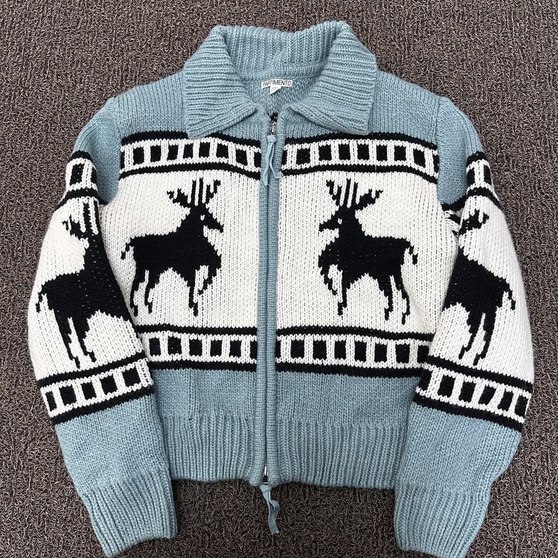 파르티멘토 노르딕 여성 니트 집업 FREE 상품이미지1