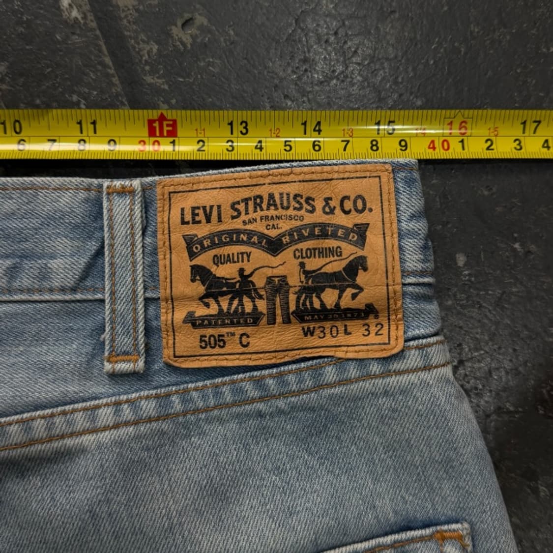 30 리바이스 505C 오렌지탭 디스트로이드 청바지  상품이미지9