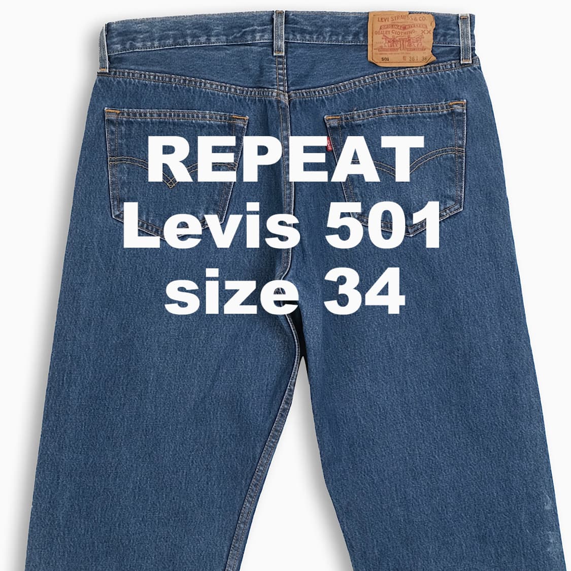 빈티지 리바이스 501 진청 34 인칭 LV50136528 상품이미지1