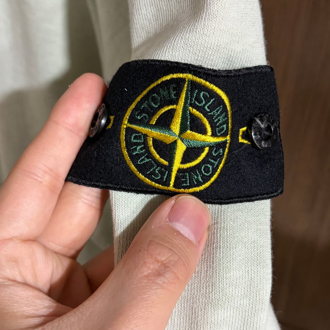 새상품(XL)스톤아일랜드 와펜 패치 후드 메론 상품이미지3