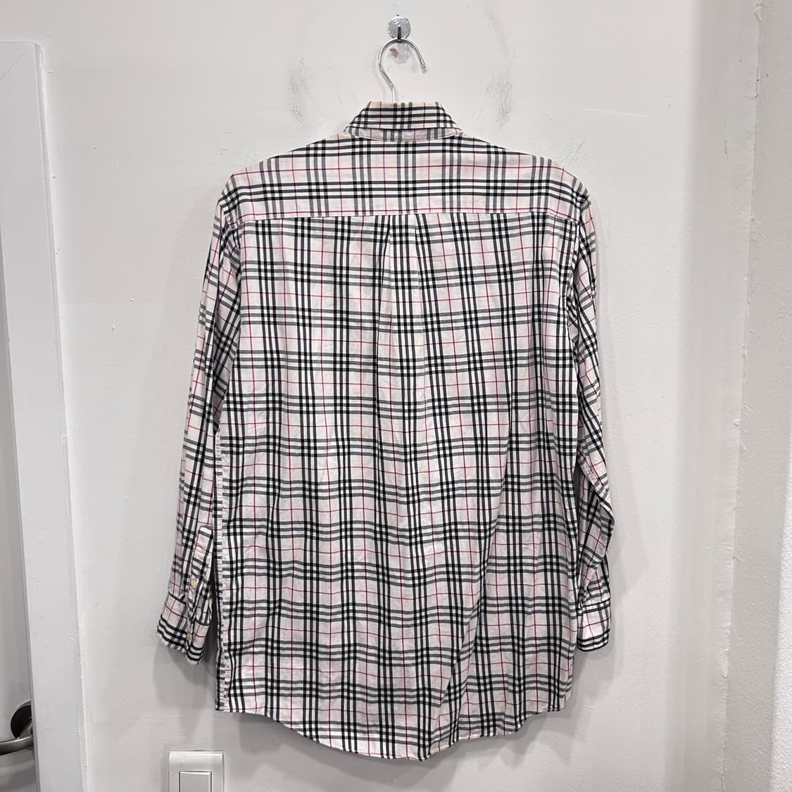 버버리 런던 타탄체크 코튼 긴팔 셔츠 상품이미지5