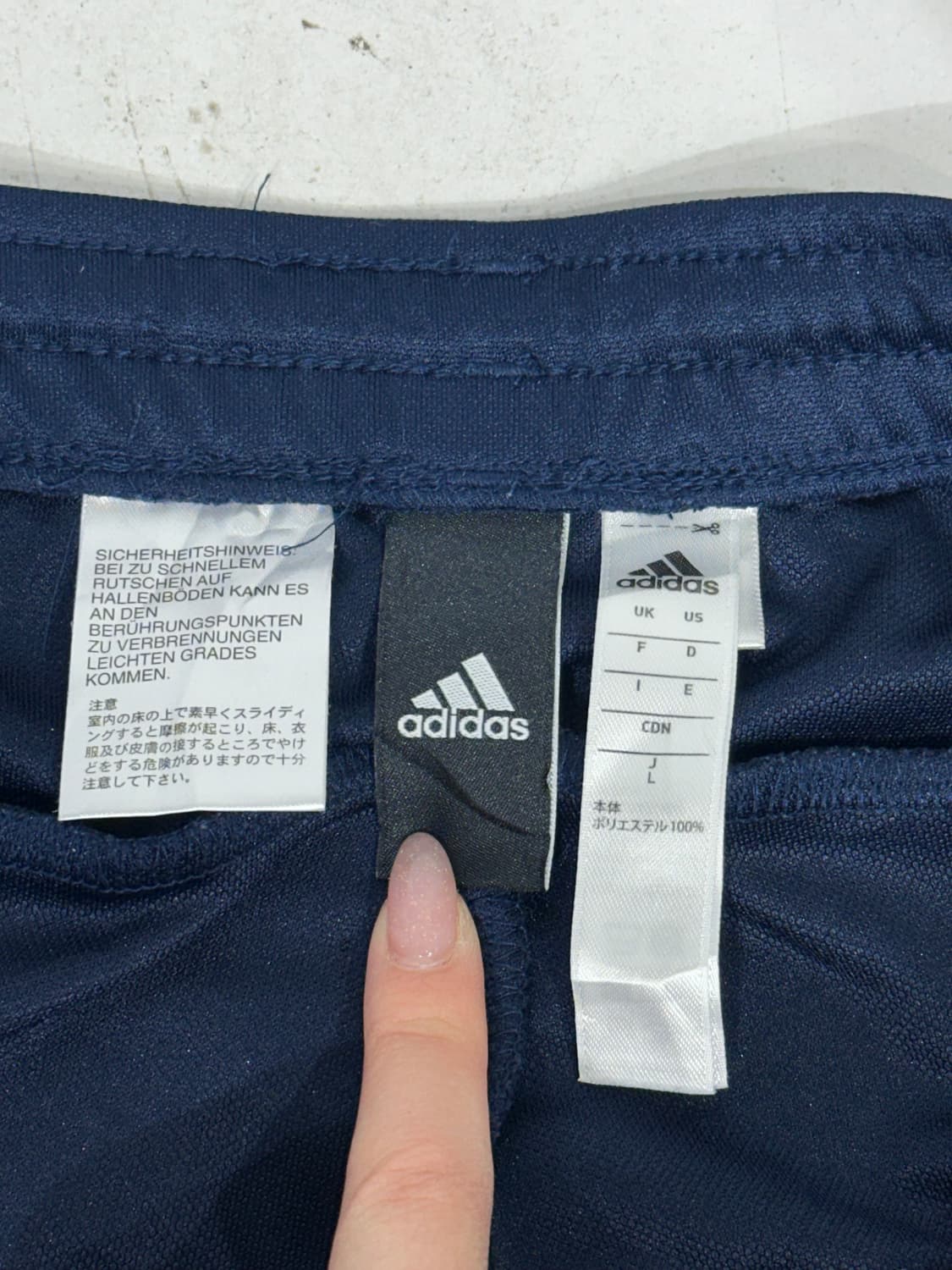 아디다스 네이비 와이드 추리닝 트레이닝 팬츠 L 상품이미지7