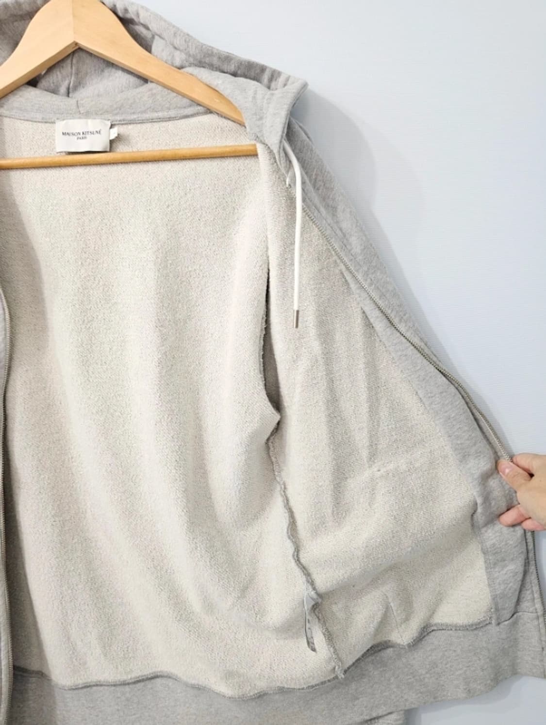 메종키츠네 신형 트리컬러 폭스 후드집업 가디건 105 상품이미지7