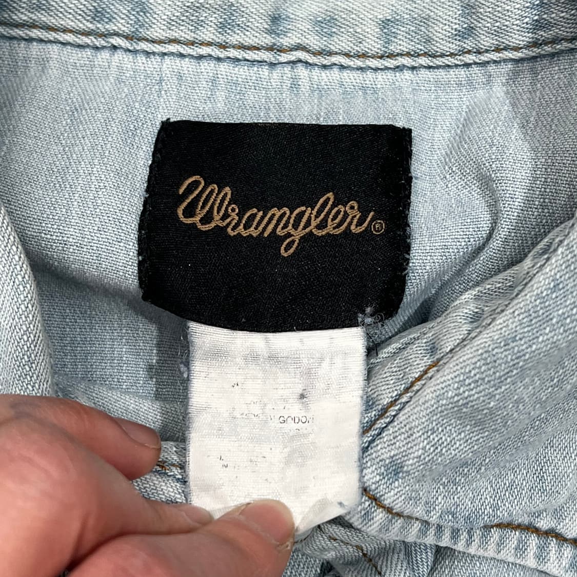 랭글러 워크 데님셔츠 s09043 상품이미지7