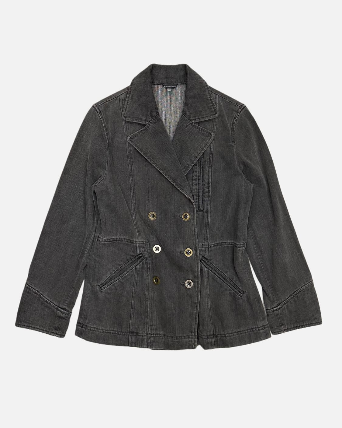 slash pocket grey denim blazer 상품이미지1