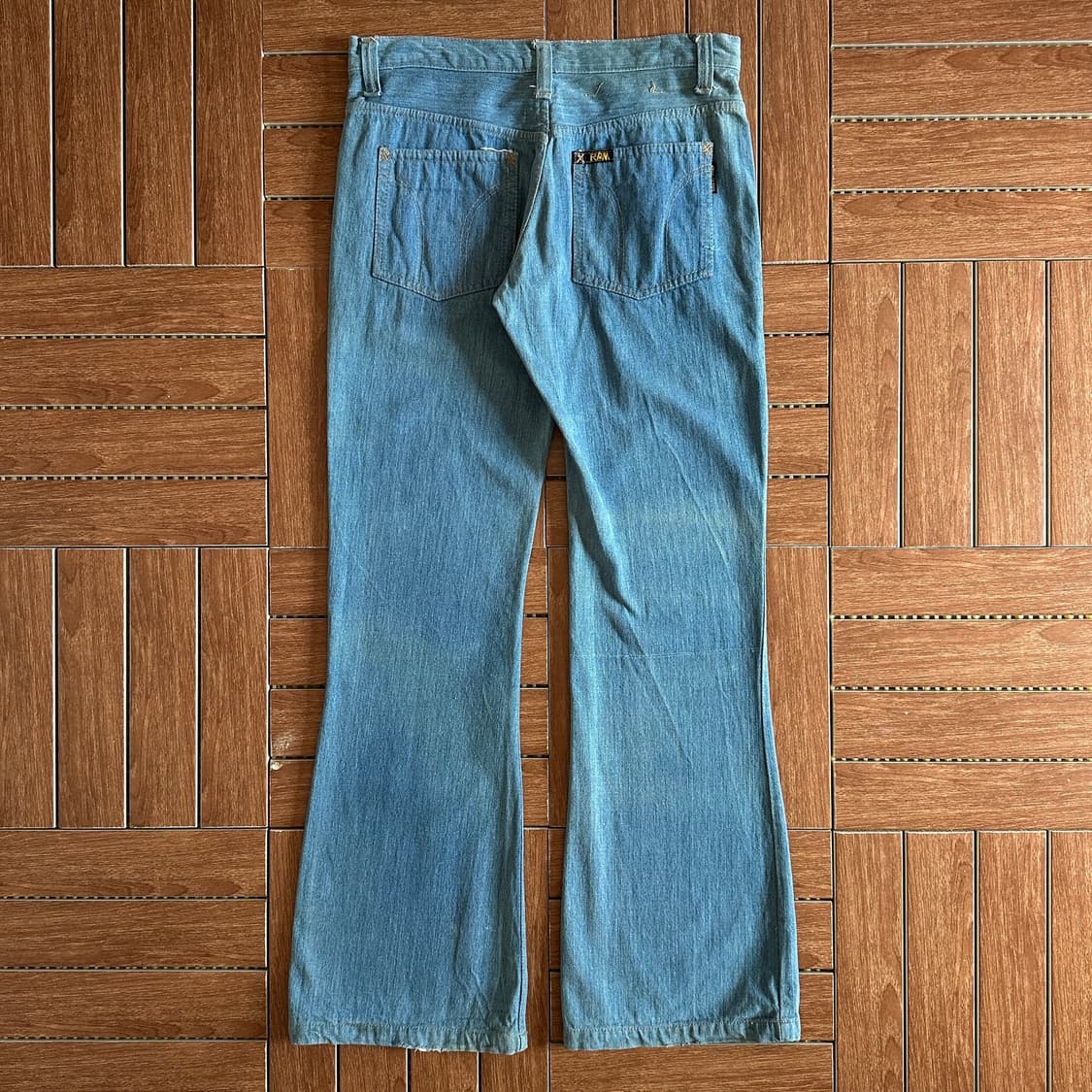 80-90‘s Ram boots-cut bell bottom denim 상품이미지2