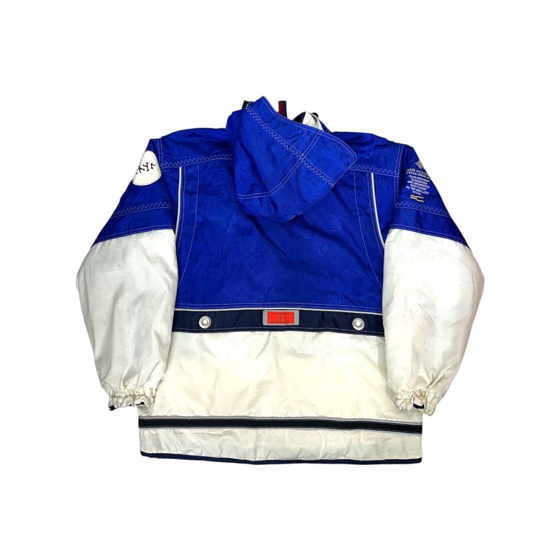 데상트 일본판 블루 화이트 올드스쿨 보더 스키 자켓 패딩 L 상품이미지6