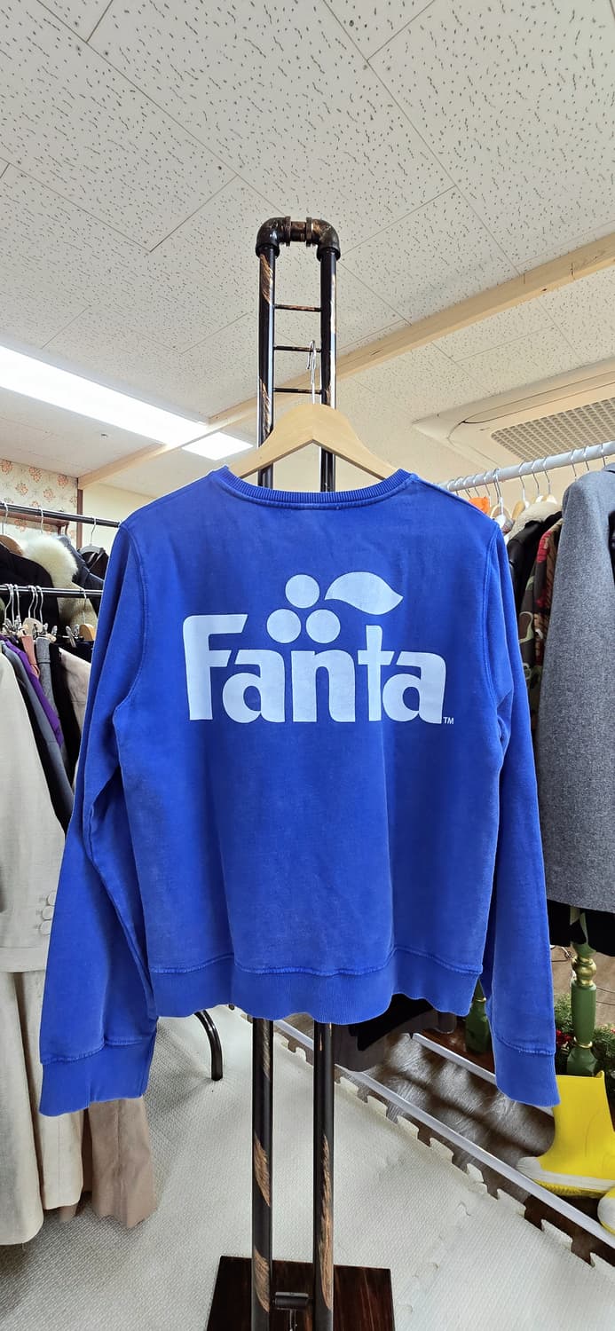 [M] 자라 FANTA 맨투맨 / 희귀템  블루 빈티지 상품이미지4