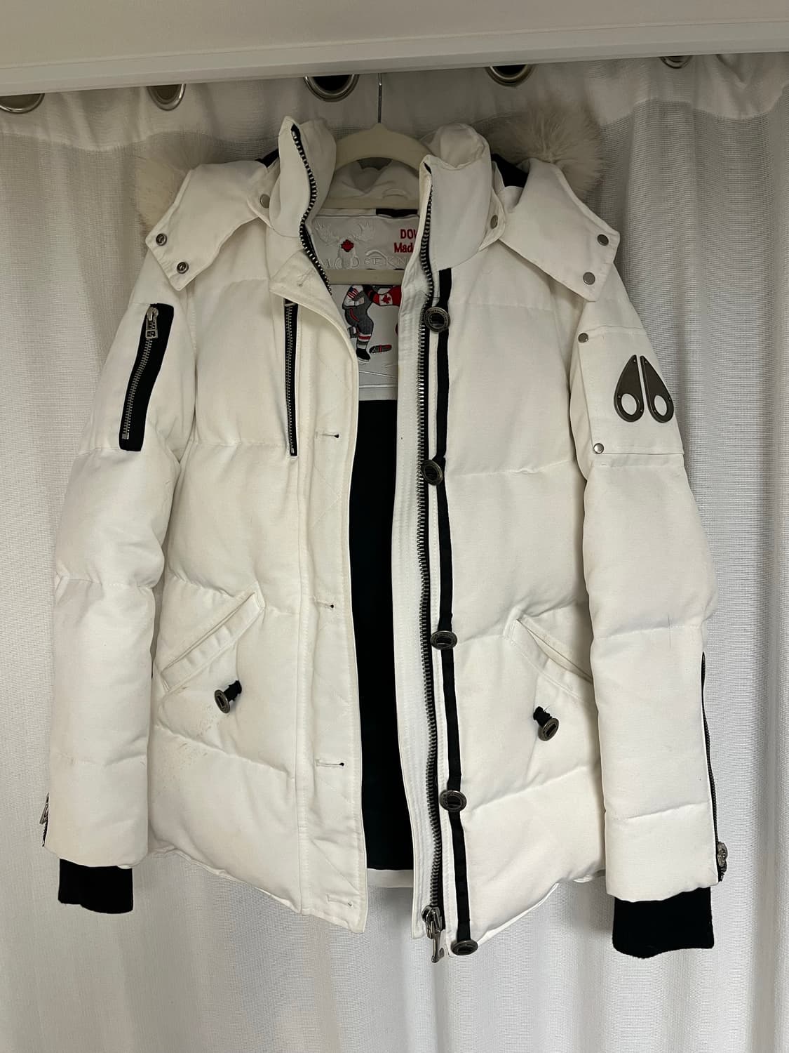 무스너클 여성 3Q 스톤퍼 다운 재킷 (화이트) 🤍🪽 상품이미지5