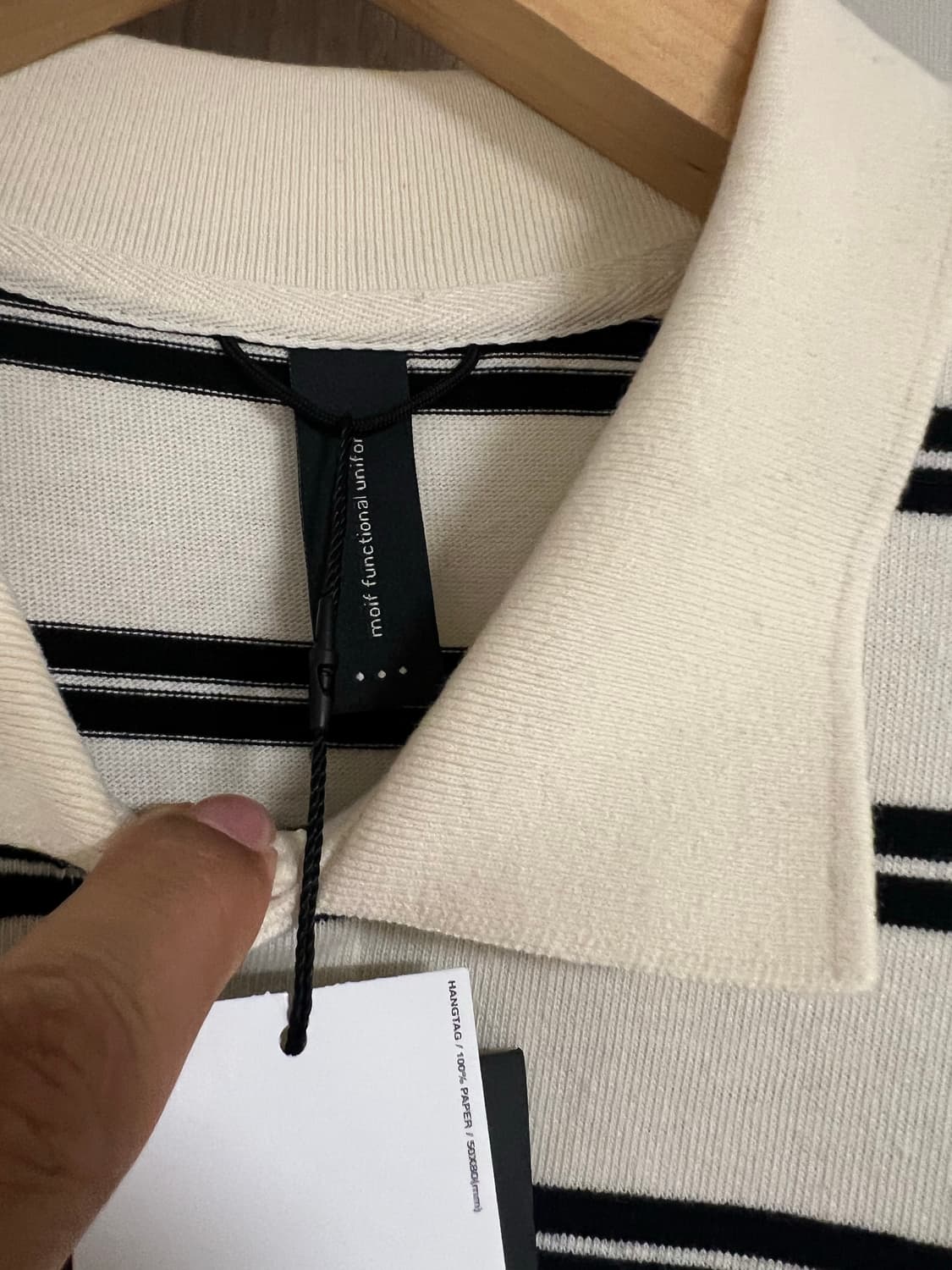 새상품,3사이즈) 25ss 모이프 WIDE POLO H/S SHIRT 상품이미지3