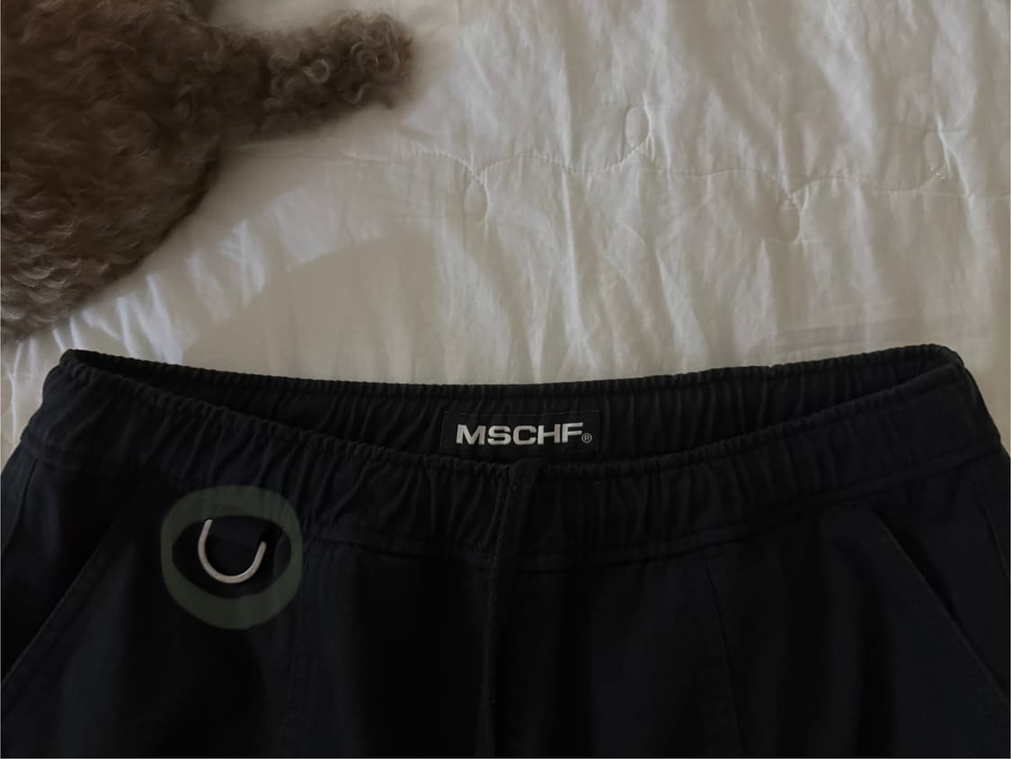 미스치프 드로우스트링 팬츠 블랙 S 상품이미지5