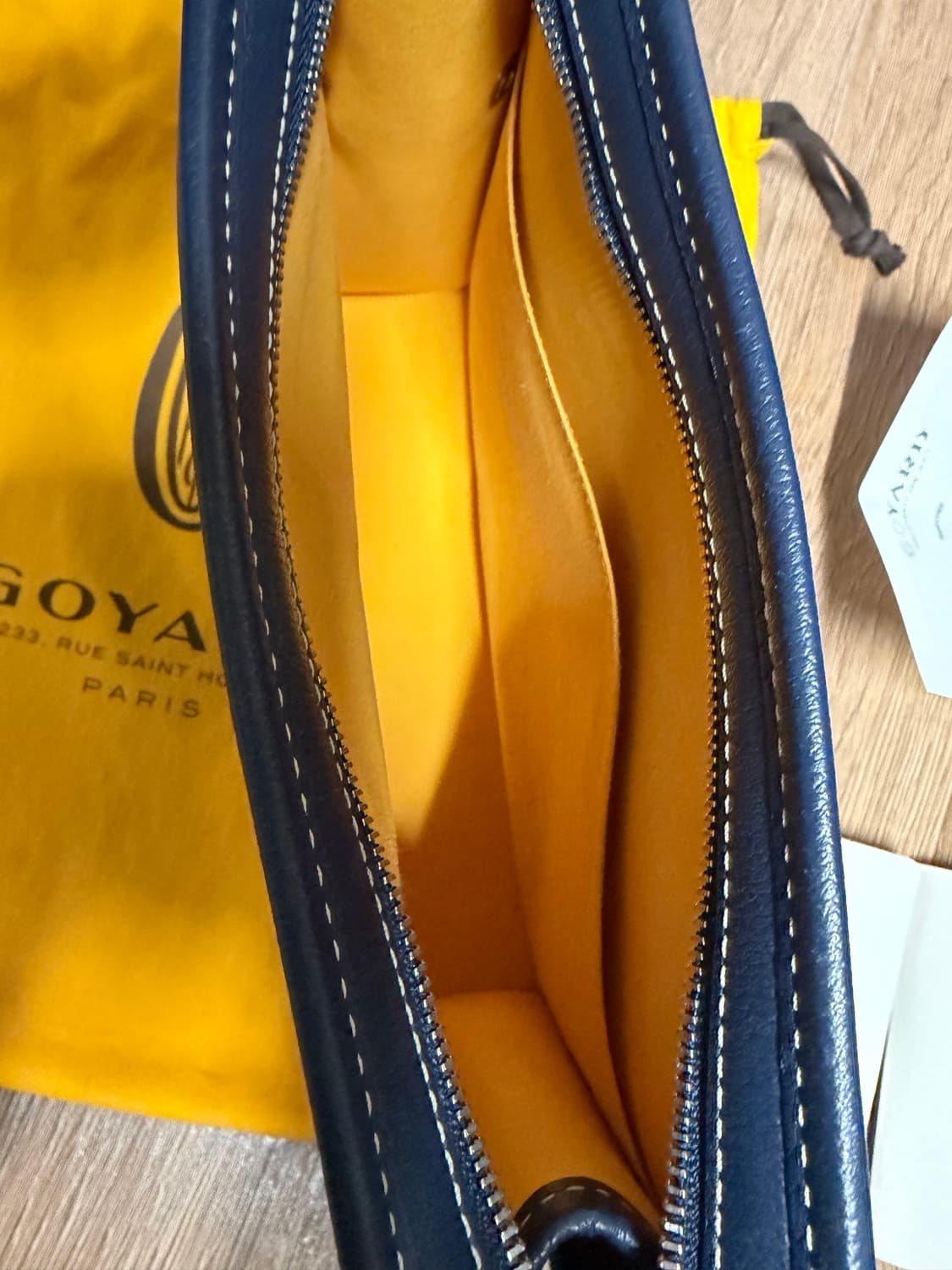 고야드 쥬방스 MM 클러치 네이비 새상품수준 상품이미지7