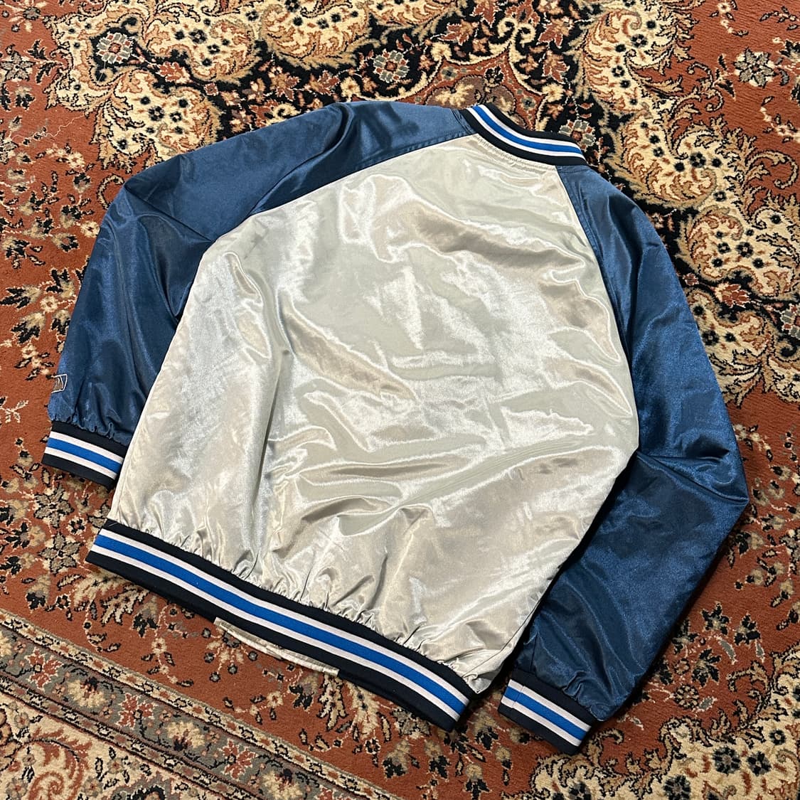 MLB (2006) 뉴욕 양키스 새틴 바시티 자켓 (L-XL) 상품이미지5