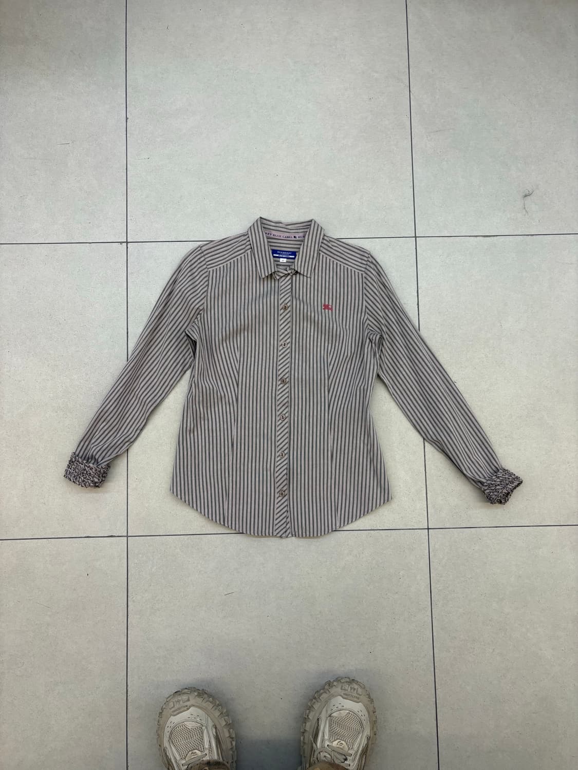 버버리 블루라벨 스트라이프 셔츠 상품이미지9