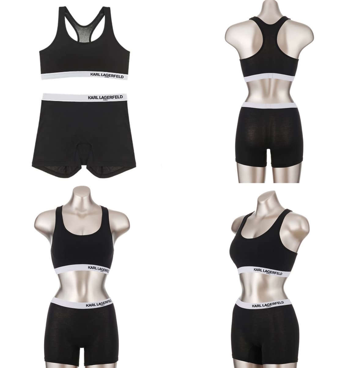 택달린 새상품)칼라거펠트 브라탑 텐셀 모달 브라/숏팬츠 세트 상품이미지1