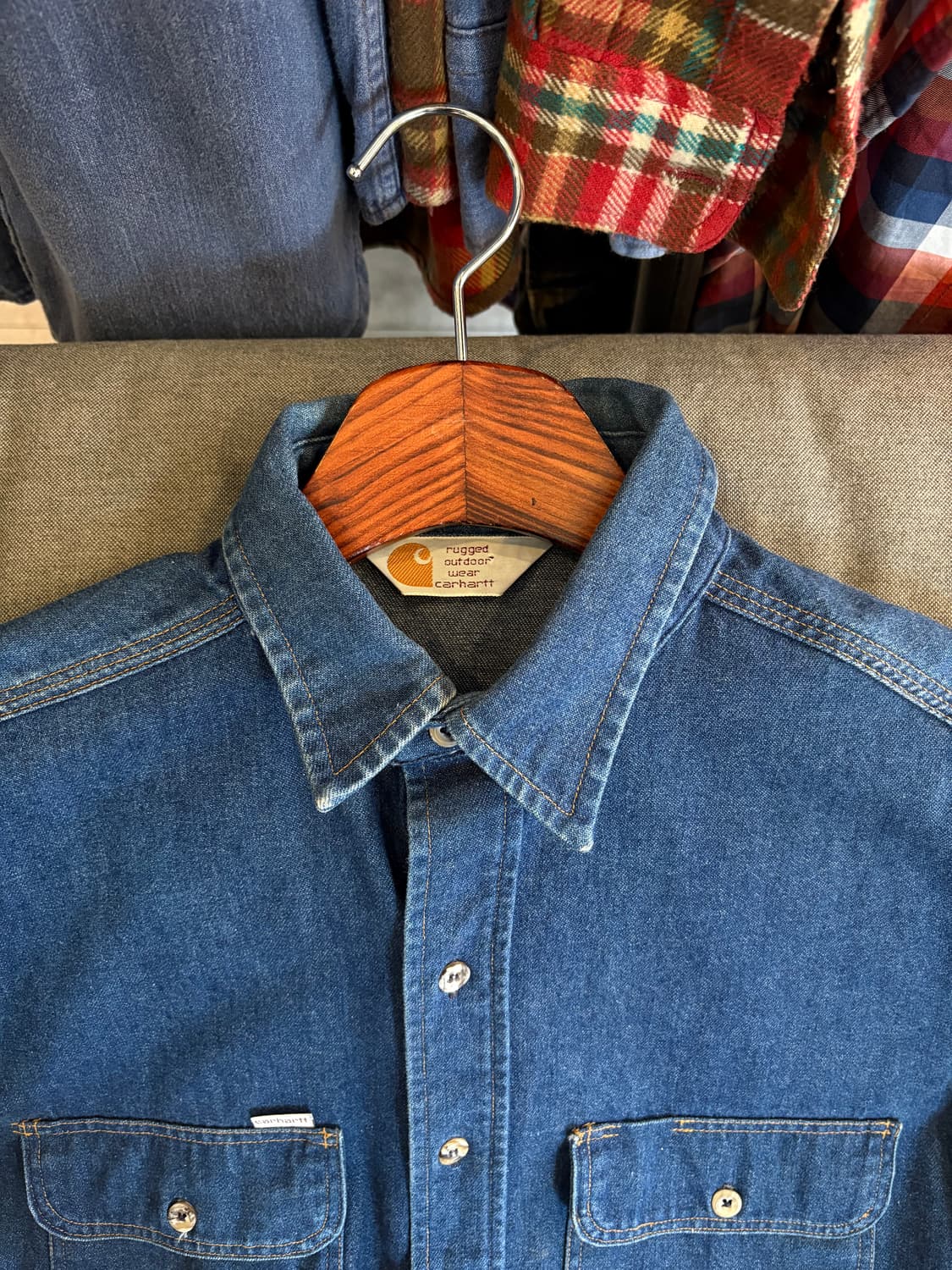 칼하트 데님 셔츠 상품이미지4