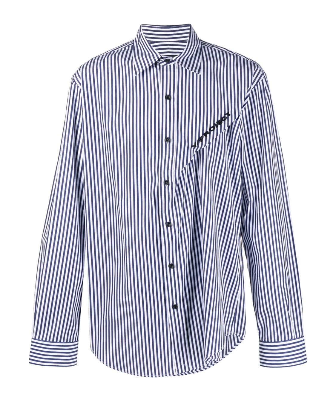 와이프로젝트 / 핀치드 로고 스트라이프 셔츠 / L 상품이미지1