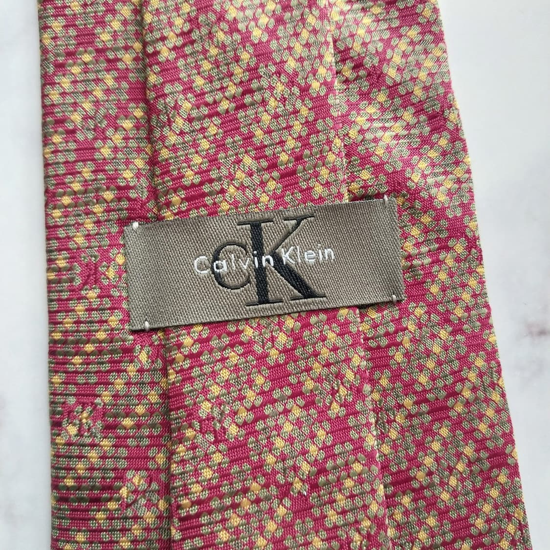 캘빈클라인 실크 브라운 체크 넥타이 9.5cm A+등급 K1278
 상품이미지9