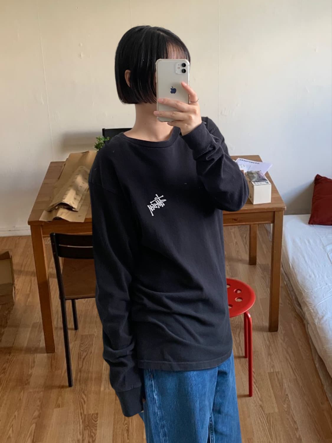 스투시 1/2 티셔츠 (Man M) 상품이미지1