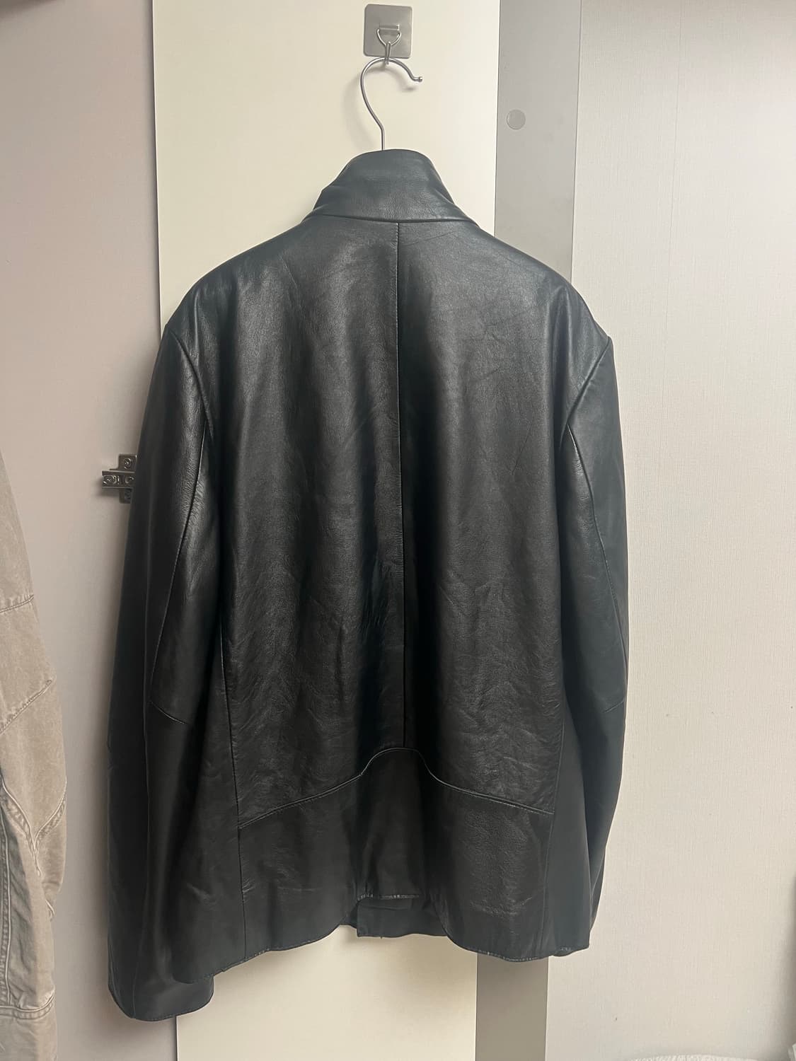 릭오웬스맛 자라 양가죽 하이넥 레더 상품이미지4