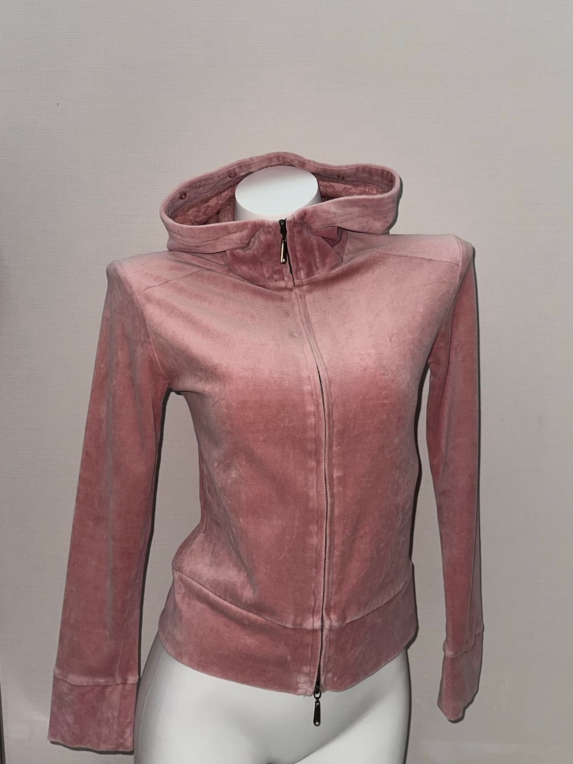 빈티지 벨벳 트레이닝 집업 핑크 상품이미지5