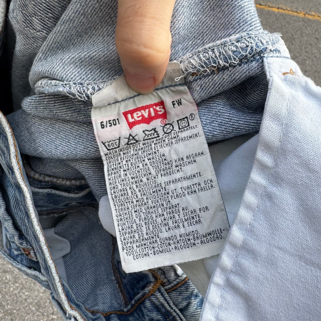  90s 리바이스 USA 501 에일리언 데님 팬츠  상품이미지9