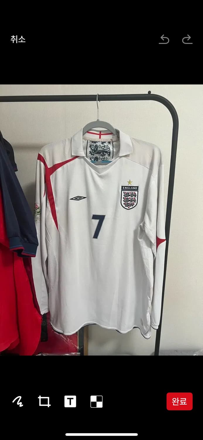 05/07 잉글랜드 베컴 유니폼 긴팔 (가격제시 가능) 상품이미지1