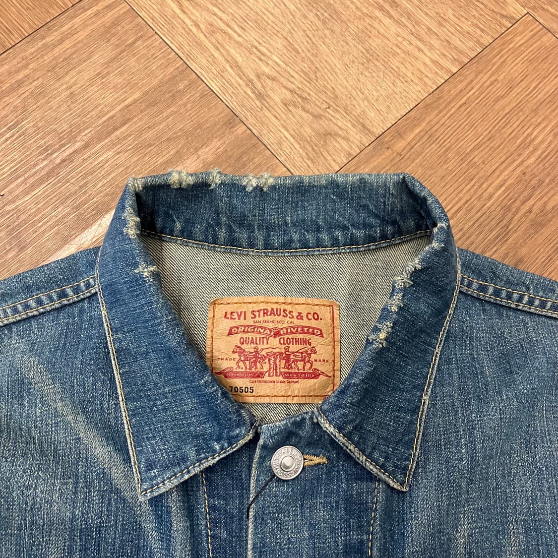 N18 리바이스 데님 청자켓 빈티지 70505 상품이미지8