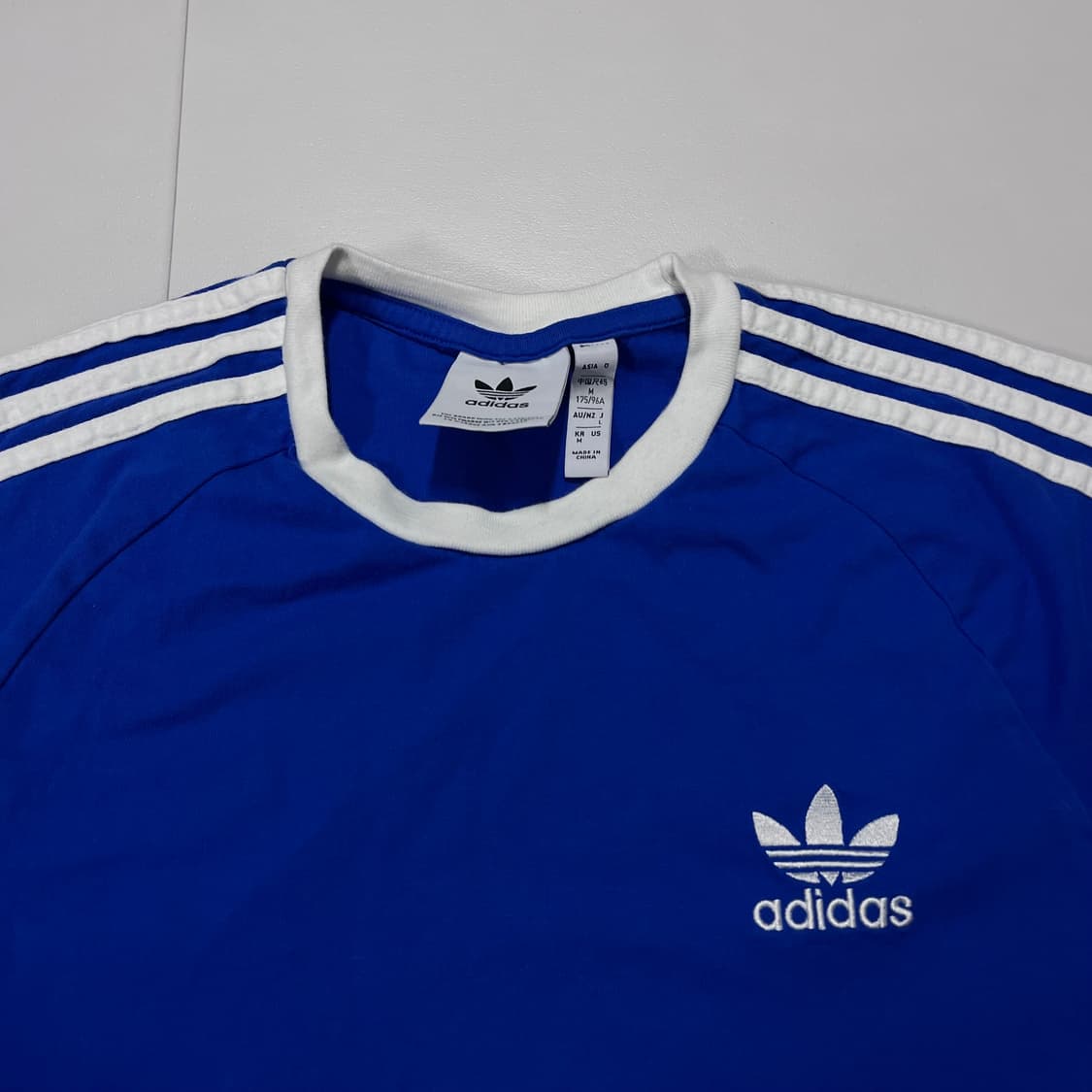 [정품] 아디다스 블루 삼선 반팔티 [ M ] 상품이미지3