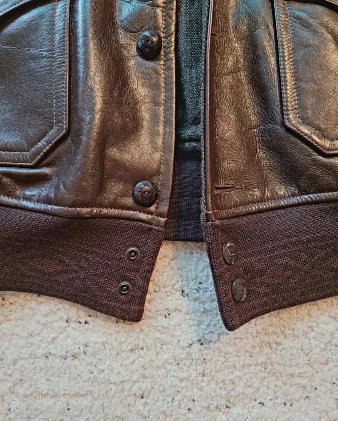 RRL 레더 봄버 상품이미지5