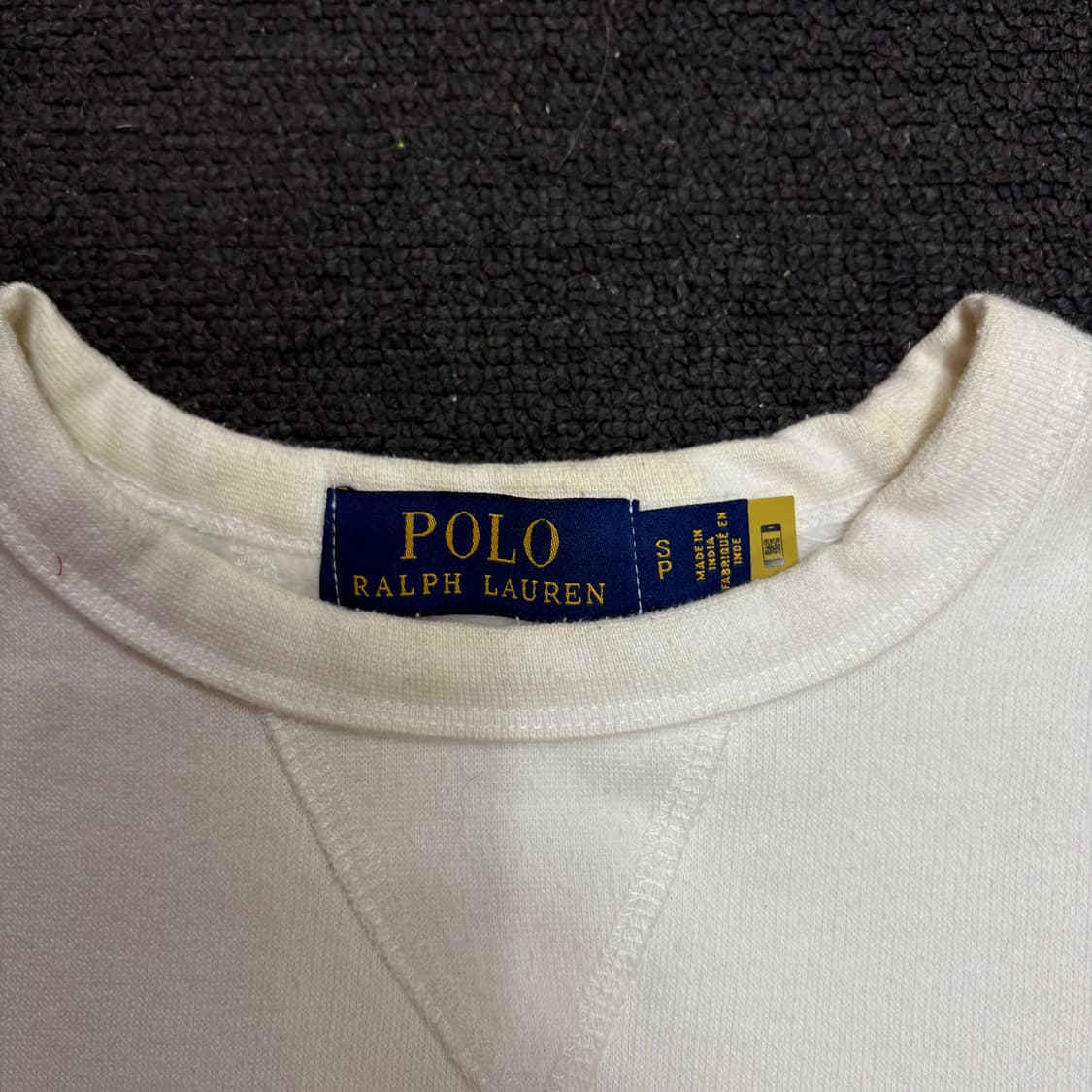 폴로 스몰 로고 아이보리 맨투맨 S 상품이미지9