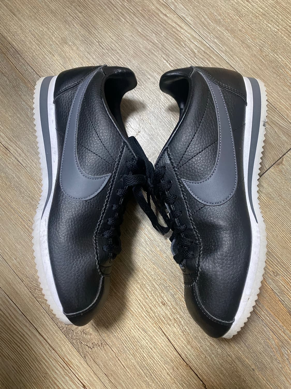 나이키 클래식코르테즈 레더블랙다크그레이 상품이미지3