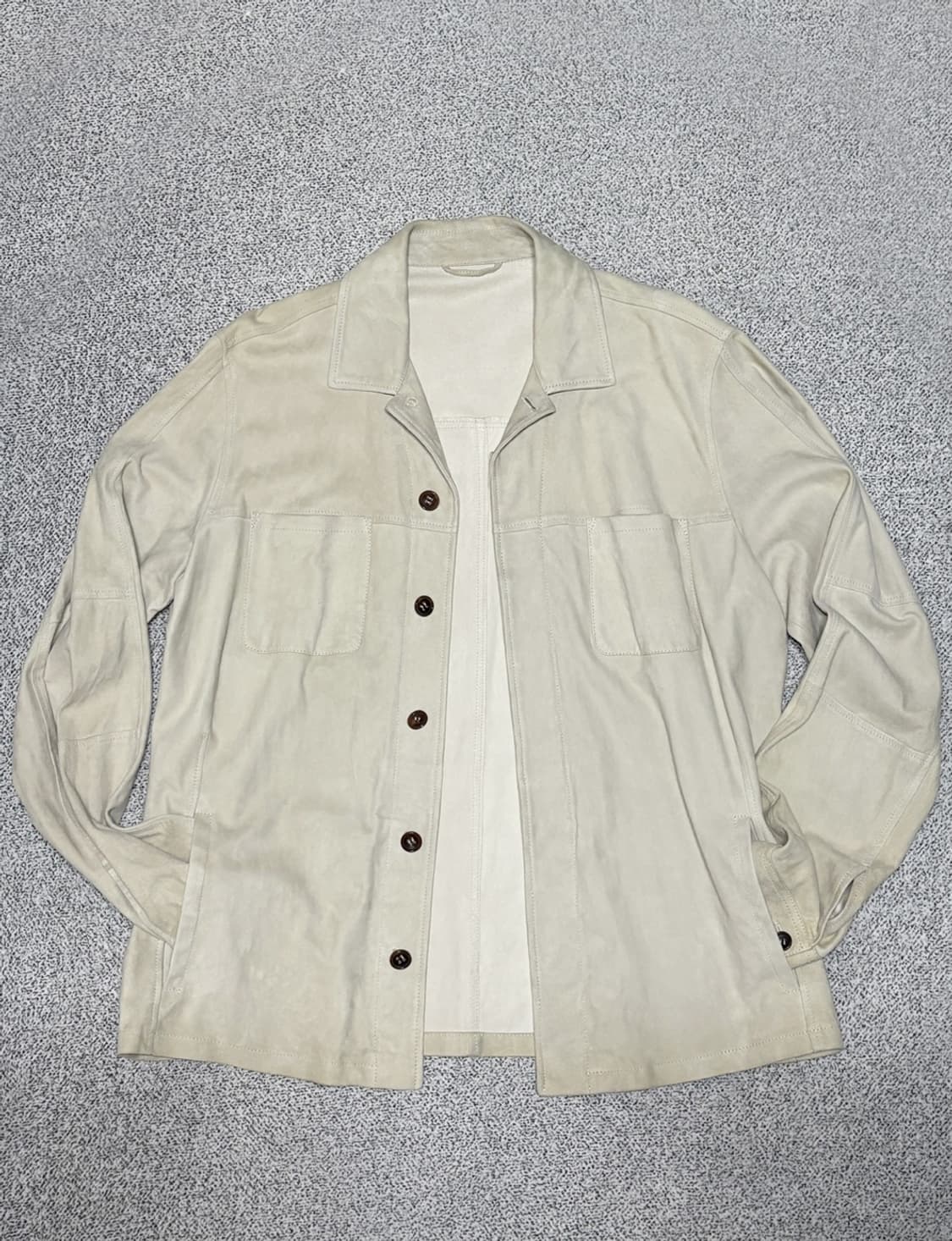 슬로웨어 몬테도로 양가죽 스웨이드 셔츠 자켓 상품이미지1