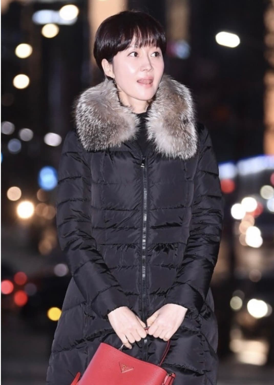 몽클레어 네이비 여성 롱패딩 상품이미지2