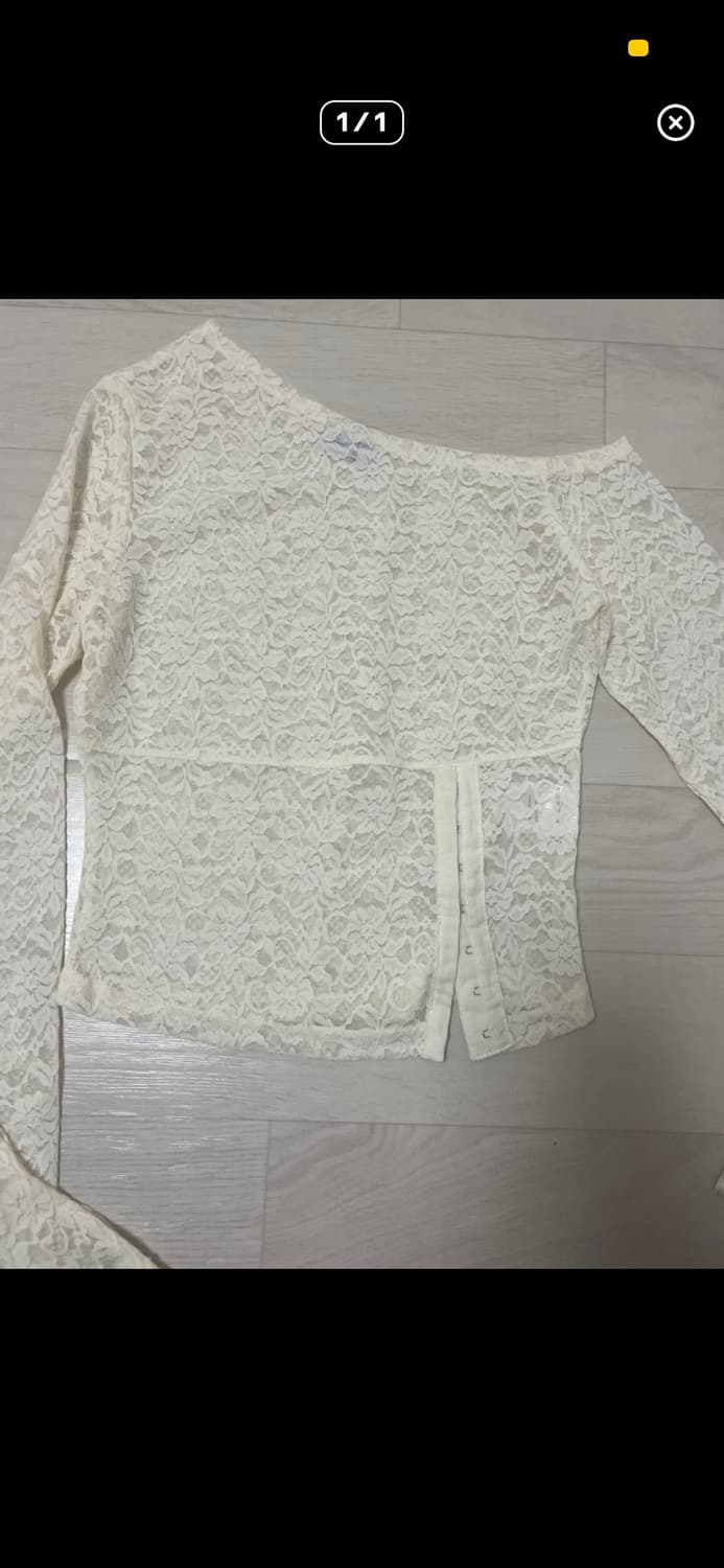 플리즈노팔로우 Eva 에바 롱슬리브 탑 바닐라 새상품 상품이미지1