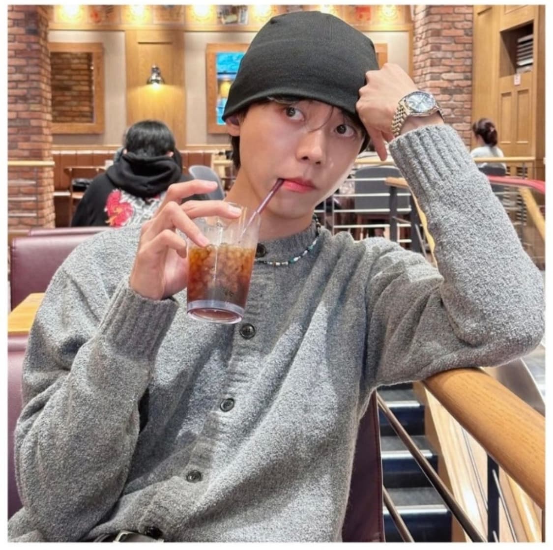 토니웩 베이비알파카 가디건 그레이 xl 상품이미지2