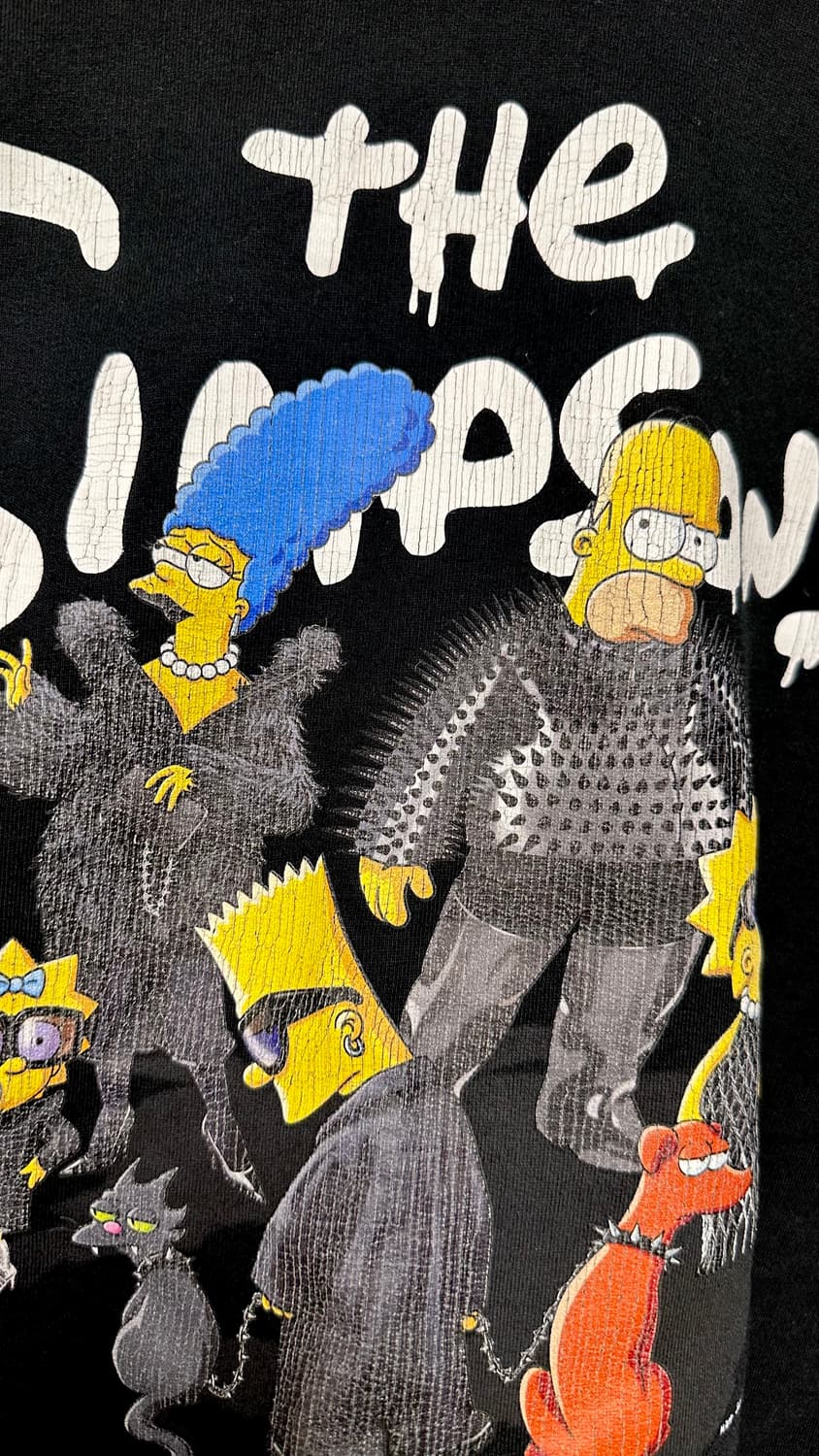 정품 발렌시아가 심슨 20주년 콜라보 크랙 후드티 판매합니다 상품이미지3